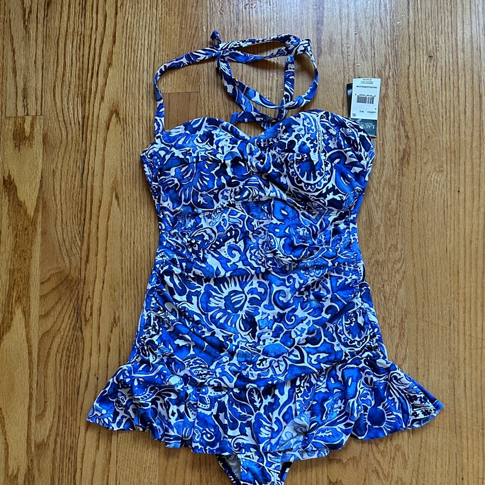 Polo Ralph Lauren Blue Floral Women's One Piece
